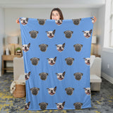 Personalized Pet Photo Blanket, Your Pet On A Blanket, Pet Custom Blanket