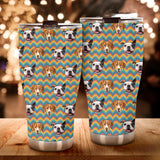 Custom Pet Dog Cat Photo on 70s Fat Tumbler