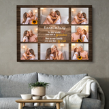 Personalized Grandma Photo Canvas, Gift For Grandma, Gift For Mother's Day, Birthday Gift For Grandma, Family Photo Canvas
