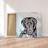Custom Pet Portrait, Personalized Dog Portrait, Memorial Pet Gift,Unique Pet Canvas Print