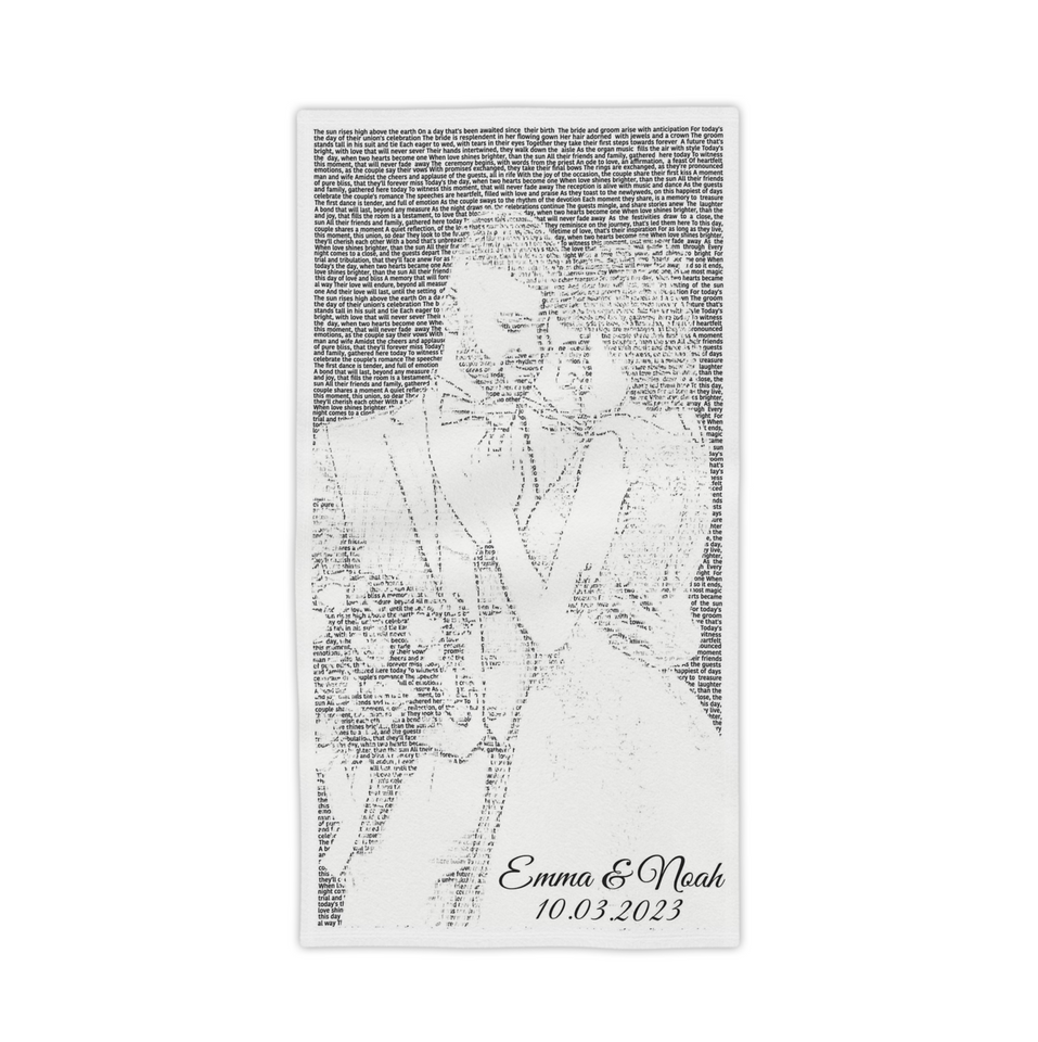 Wedding Gift Anniversary Gift Personalized Beach Towel Gift For Him Gift For Her Couple Gift Towel