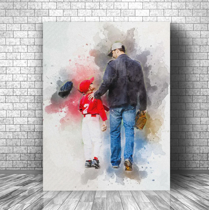 Watercolor Portrait Gift Ideas for Dad