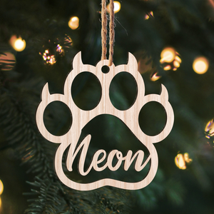 Personalized Pet Name Ornament, Gift For Pet Lovers Ornament