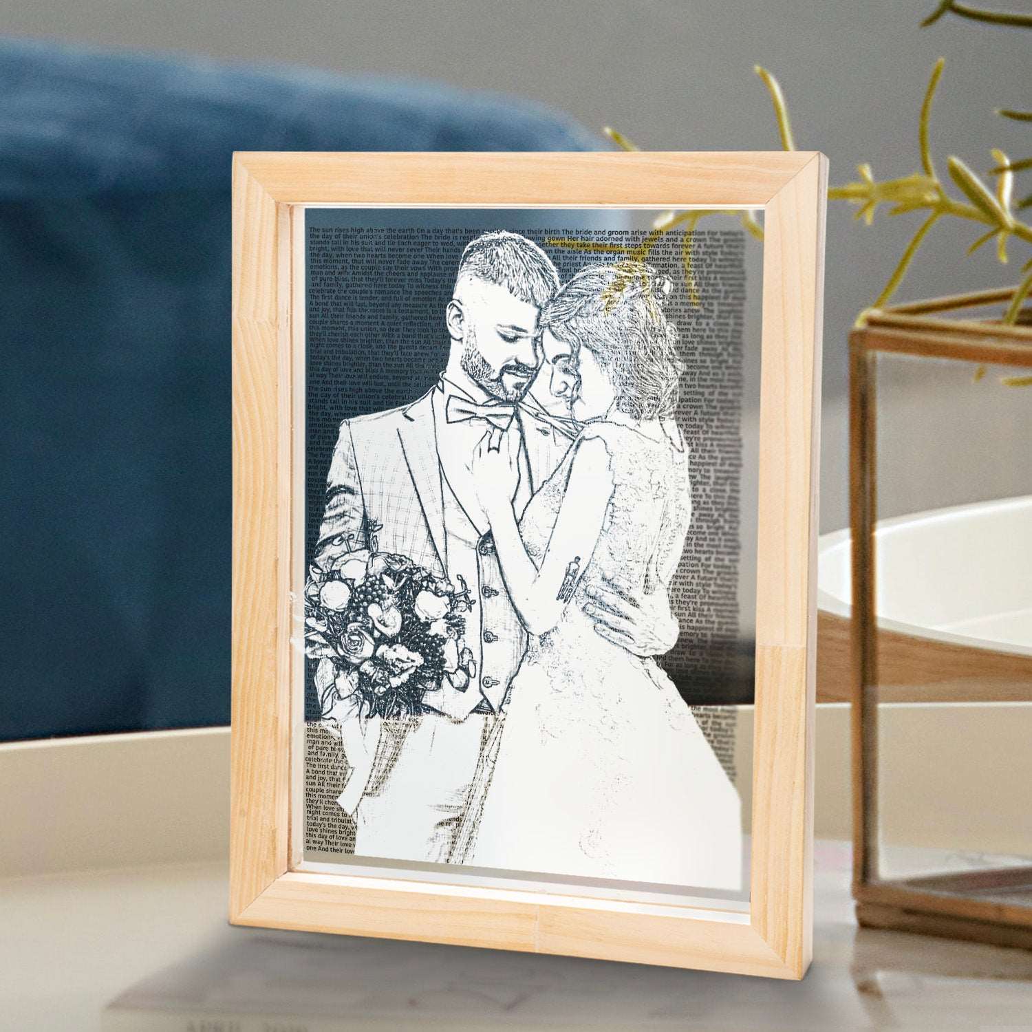 Custom Drawn Family of the Bride Gift