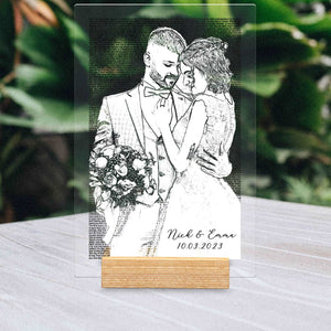 1st Anniversary Gift First Dance Lyrics First Dance Wedding Gift Songs Plaque Personalized Acrylic Plaque