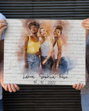 Bestie Gift, Best Friends Gift, Birthday Gifts for Best Friend, BFF Gift, To My Bestie Premium Canvas