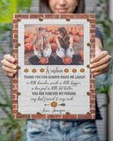 Best Friend Gift Fall Season Personalized Canvas Wall Art, Bestie Gift Canvas, BFF Gift Canvas, Friendship Fall Season Canvas