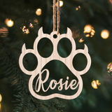Personalized Pet Name Ornament, Gift For Pet Lovers Ornament