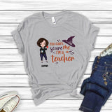 Personalized Teacher Halloween You Can't Scare Me Premium Shirt, Gift For Teacher, Halloween Gift