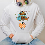 Personalized Mom Halloween Premium Hoodie, Halloween Pumpkins Gift, Gift For Mom, Gift For Her