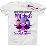 Personalized Witches Best Friend Side by Side Shirt, Halloween Sister Gift Shirt , Halloween Best Friends Shirt