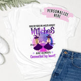 Personalized Witches Best Friend Side by Side Shirt, Halloween Sister Gift Shirt , Halloween Best Friends Shirt