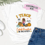 Personalized Teacher Fall Season Premium Shirt, Teacher Shirt, Gift For Teacher