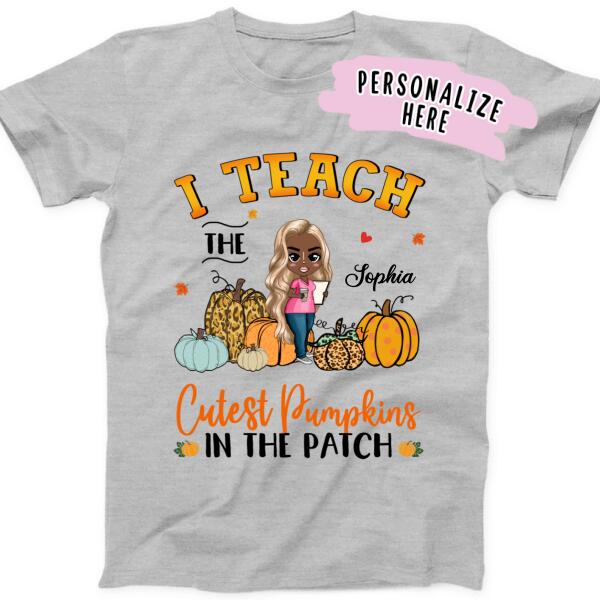 Personalized Teacher Fall Season Premium Shirt, Teacher Shirt, Gift For Teacher