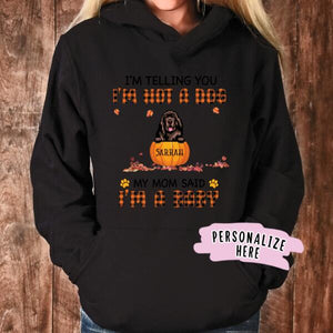 Personalized Dog Mom Halloween Premium Hoodie, Gift For Dog Lovers, Halloween Gift, Gift For Mom, Gift For Her