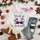 Personalized Drink Up Witches Best Friend Hoodie, Halloween Best Friends Hoodie