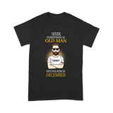 Personalized December Birthday Gift For Dad T-Shirt