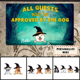 Personalized Dogs All Guests Must Be Approved By The Dog Halloween Doormat