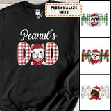 Personalized Dog Dad Christmas Sweatshirt, Custom Dog Breeds Christmas