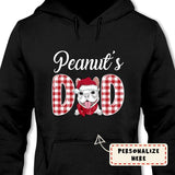 Personalized Dog Dad Christmas Hoodie, Custom Dog Breeds Christmas