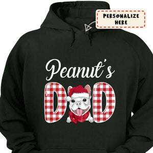 Personalized Dog Dad Christmas Hoodie, Custom Dog Breeds Christmas