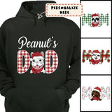 Personalized Dog Dad Christmas Hoodie, Custom Dog Breeds Christmas