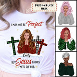 Personalized Girl I May Not Be Perfect Christmas Shirt