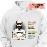 Personalized Dad Grandpa Hoodie, Father's Day Hoodie, Gift For Dad Grandpa Hoodie