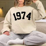 Happy 50th Birthday Gifts Sweatshirt for Women, Custom Years 1954 Birthday Sweatshirt