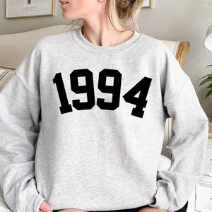 Happy 30th Birthday Gifts Sweatshirt for Women, Custom Years 1994 Birthday Sweatshirt