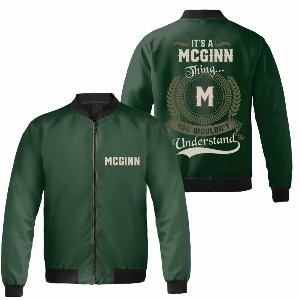 Personalized Put Any Name on Bomber Jacket, It's A Your Name Thing, Personalized Bomber Jacket, Gift For Men/Women