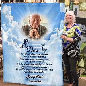 In Loving Memory Loss Of Loved One Memorial Photo Personalized Premium Blanket