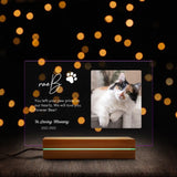 Pet Loss Gifts, Personalized Pet Memorial Acrylic Plaque LED Lamp Night Light