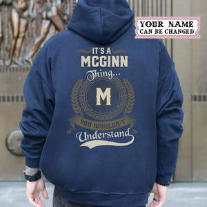Personalized Put Any Name on Hooded Sweatshirt, It's a/an Your Name Thing, Personalized Hoodie