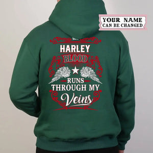 Custom Personalized Your Name Hooded Sweatshirt, Blood Runs Through My Veins Cloak Coat, Put Your Name on Hoodie