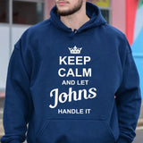 Personalized Put Any Name on Unisex Pullover Hoodie, Keep Calm and Let Your Name Handle It, Gift For Men/Women