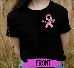 Personalized Team Breast Cancer Awareness Fu*k Cancer T-Shirt, Breast Cancer Awareness Month Shirt