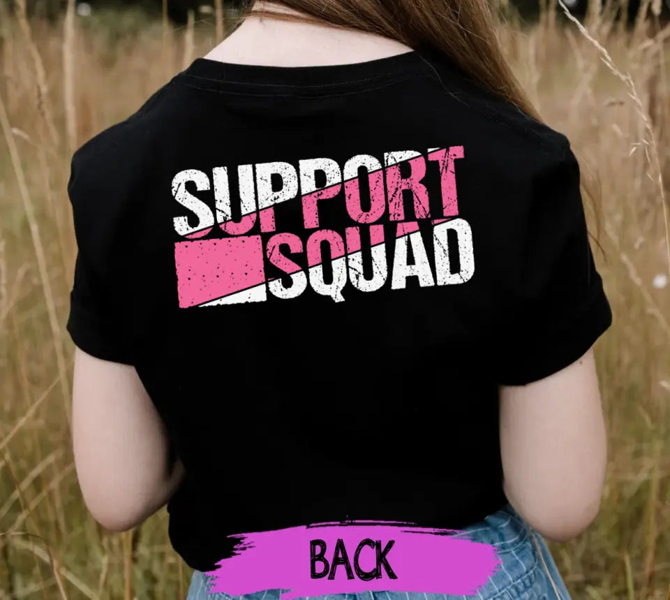 Personalized Support Team Breast Cancer Awareness Month T-Shirt