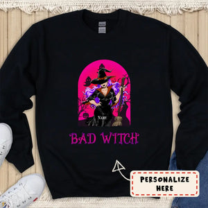 Personalized Halloween Bad Witch Sweatshirt