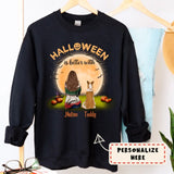 Personalized Halloween is Better With Dogs Sweatshirt, Custom Up To 3 Dogs