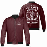 Personalized July Birthday Bomber Jacket for Men