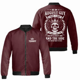 Personalized August Birthday Bomber Jacket for Men