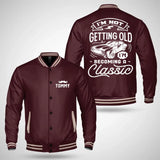 I'm Not Getting Older I'm Becoming A Classic Personalized Baseball Jacket for Old Man