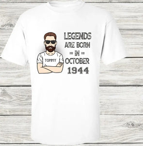 Personalized Birthday Gifts T-Shirt, 80th Birthday Gift Ideas For Men, 80th Birthday Gift For Him Tees