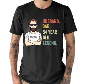 Personalized 50th Birthday T-Shirt For Husband, Dad