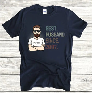 Personalized 17th Wedding Anniversary T-Shirt for Husband