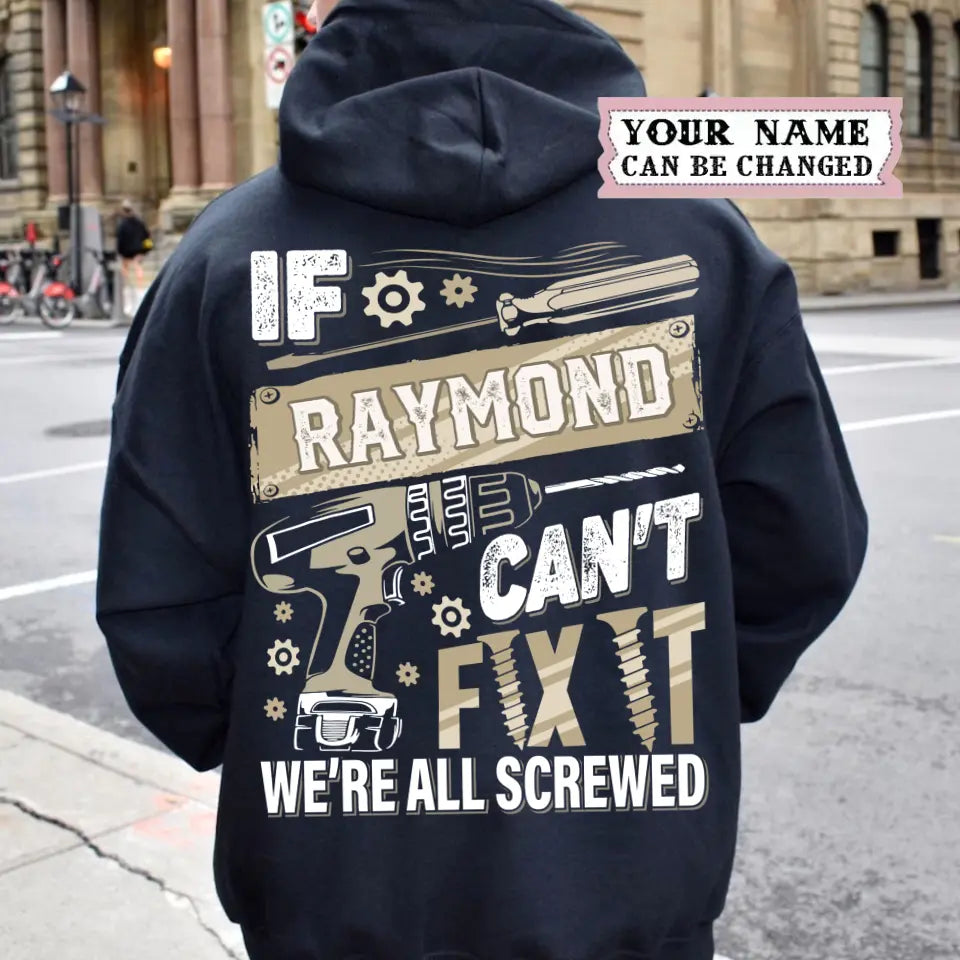 Personalized Last Name If Can't Fix It Hoodie Gift for Dad, Grandpa, Husband