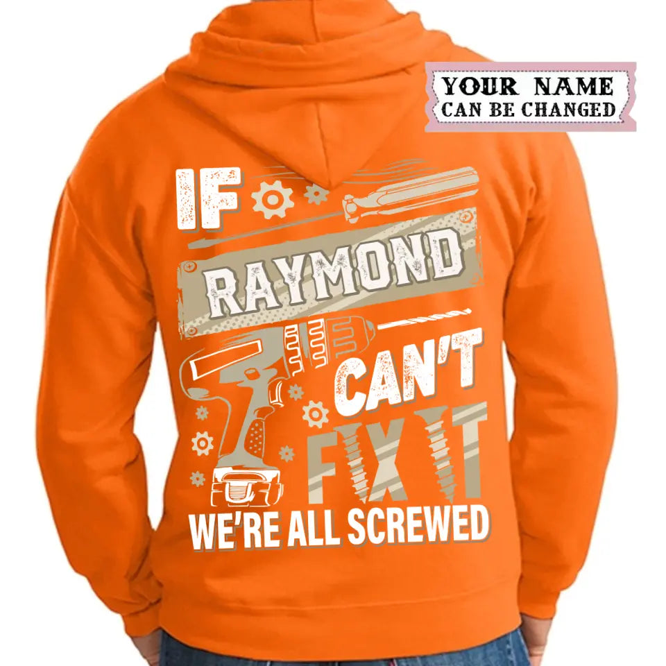 Personalized Last Name If Can't Fix It Hoodie Gift for Dad, Grandpa, Husband