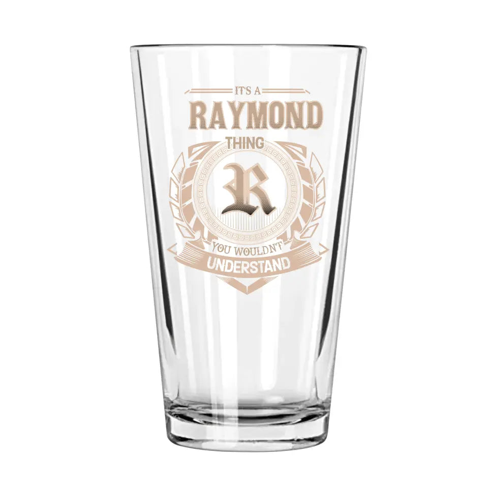 It’s a/an Your Name Thing Personalized 16oz Glass Cup with Name, Gift for Dad, Grandpa, Husband