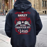 Custom Personalized Your Name Hooded Sweatshirt, Blood Runs Through My Veins Hoodie, Put Your Name on Hoodie